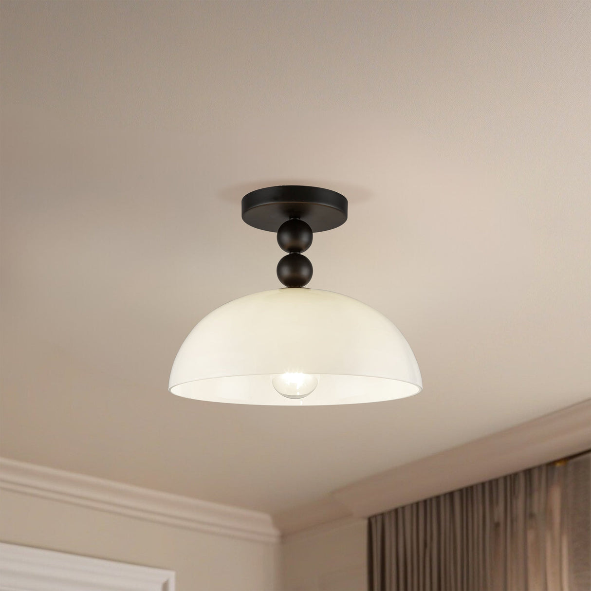 Alora Mood Paisley 12-in Semi-Flush Mount