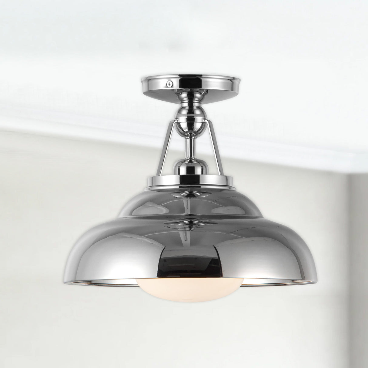 Alora Palmetto 12-in Semi-Flush Mount