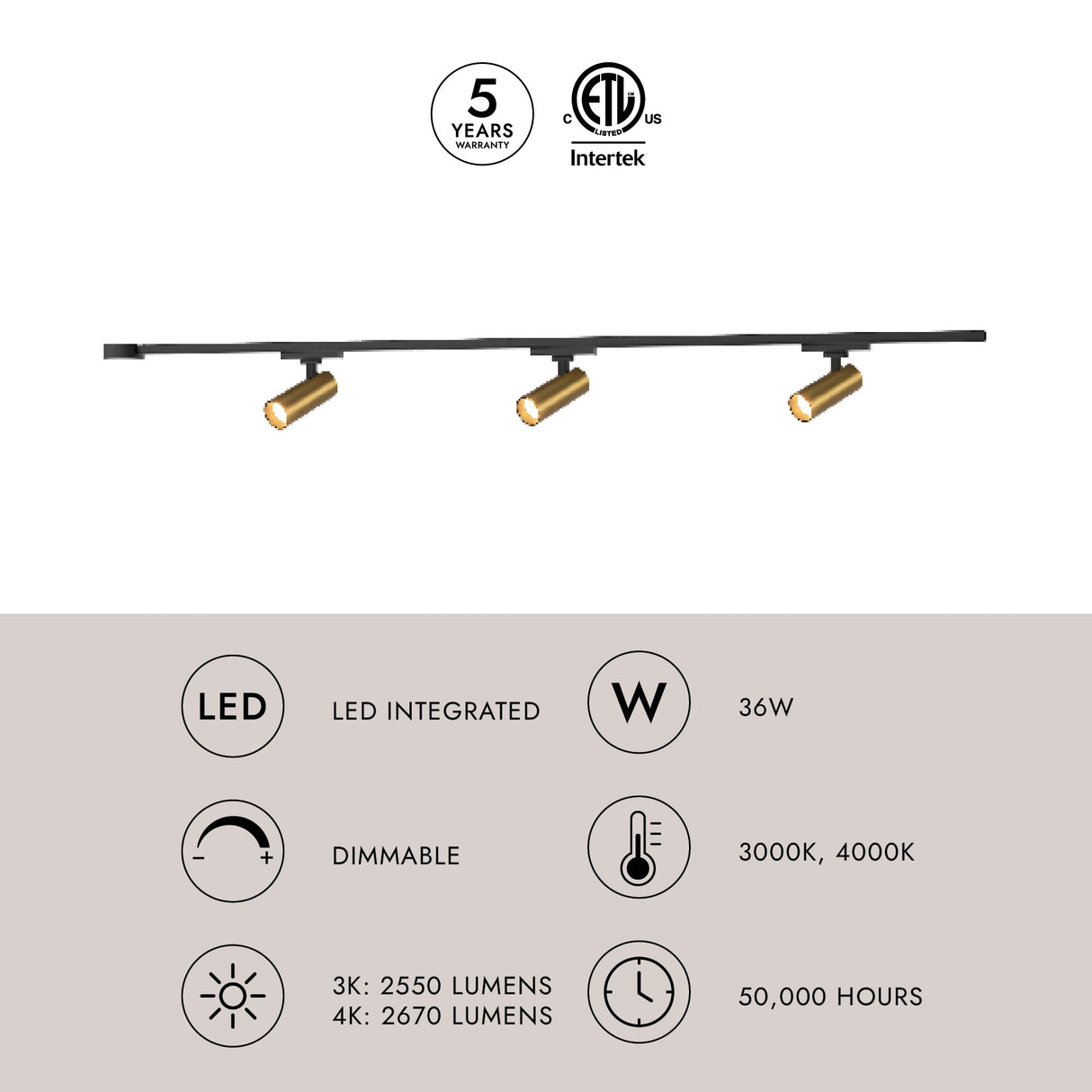 Kuzco Trilo Ceiling Kit - Paolo 2in 3-Head