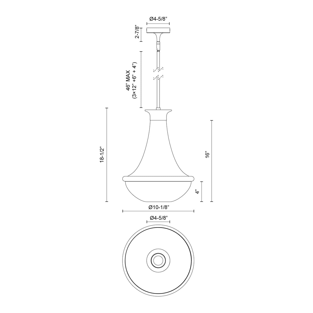Alora Mood Marcel 10-in Pendant