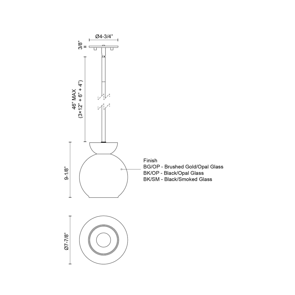 Kuzco Arcadia 8-in Pendant