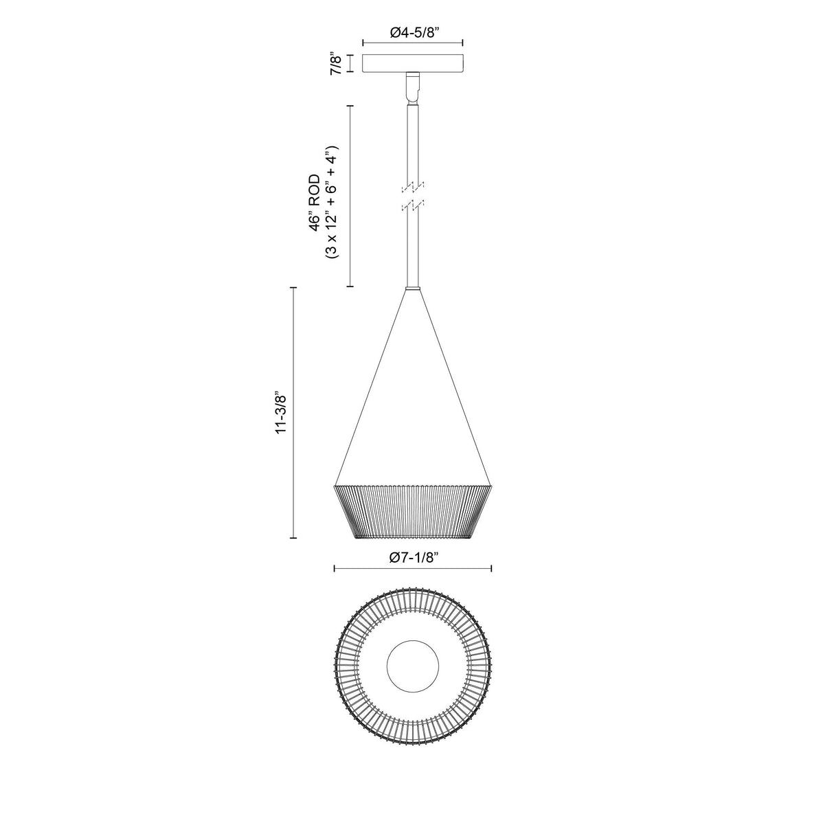 Alora Mood Daphne 7-in Pendant
