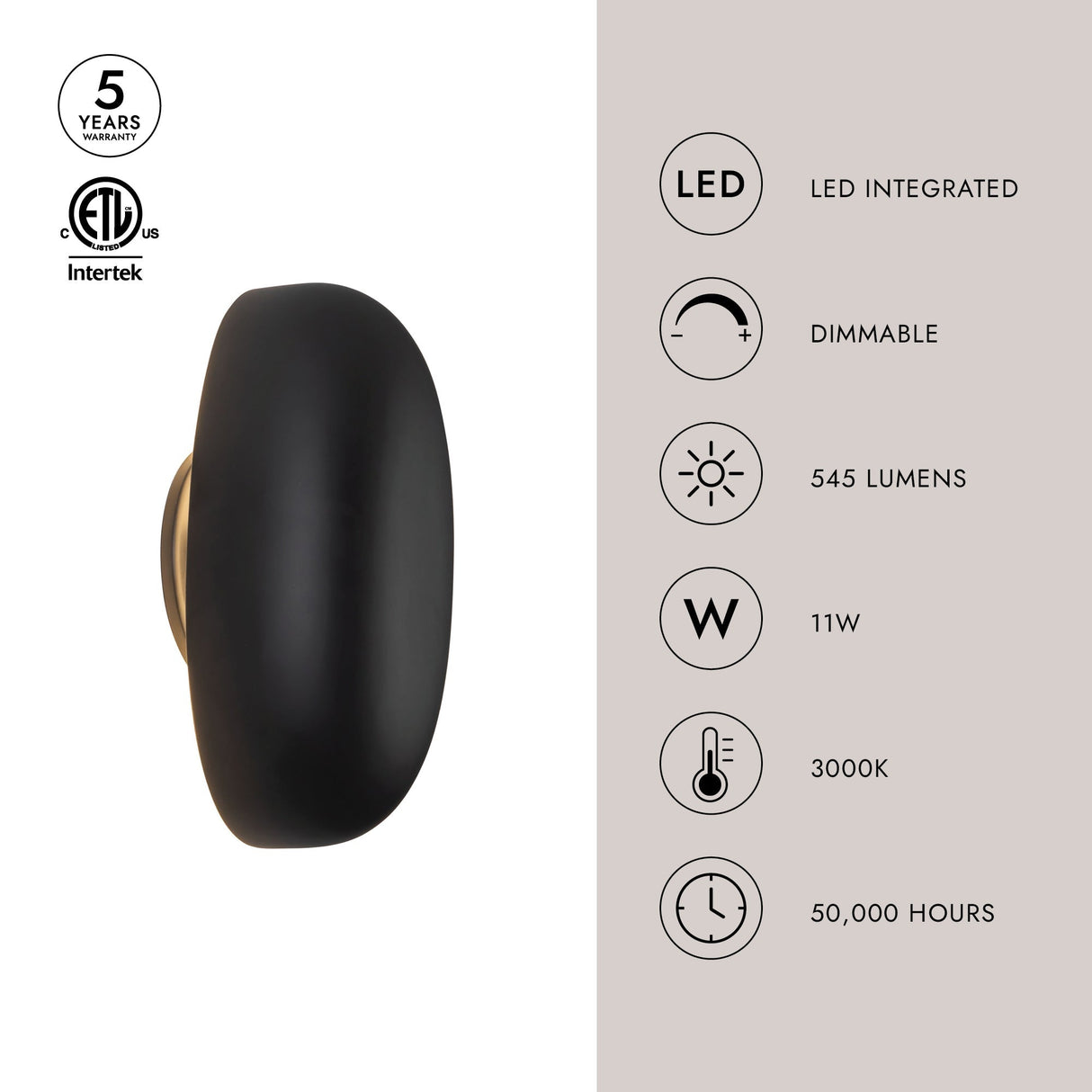 Kuzco Perle 10-in Wall Sconce