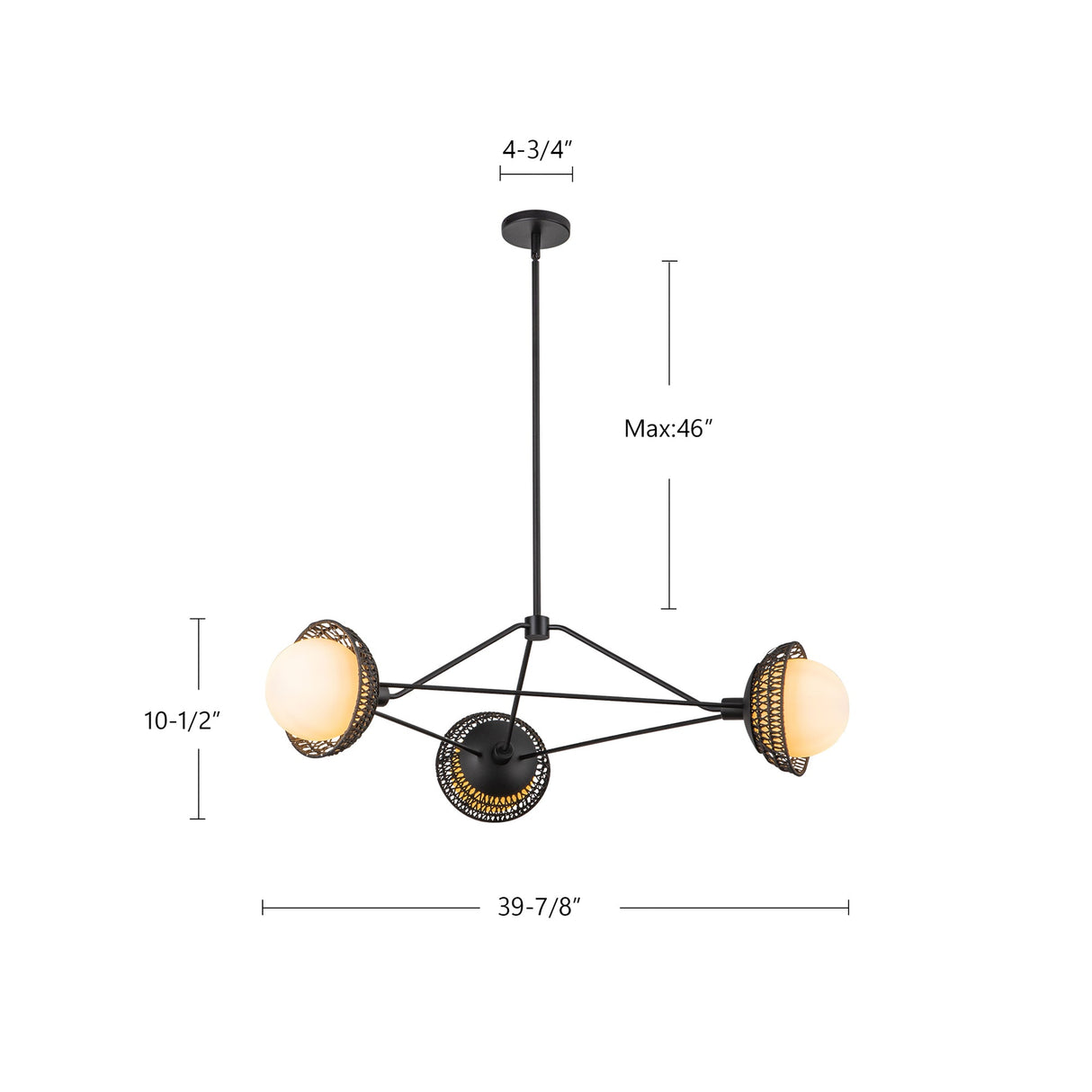 Alora Mood Perth 40-in Chandelier