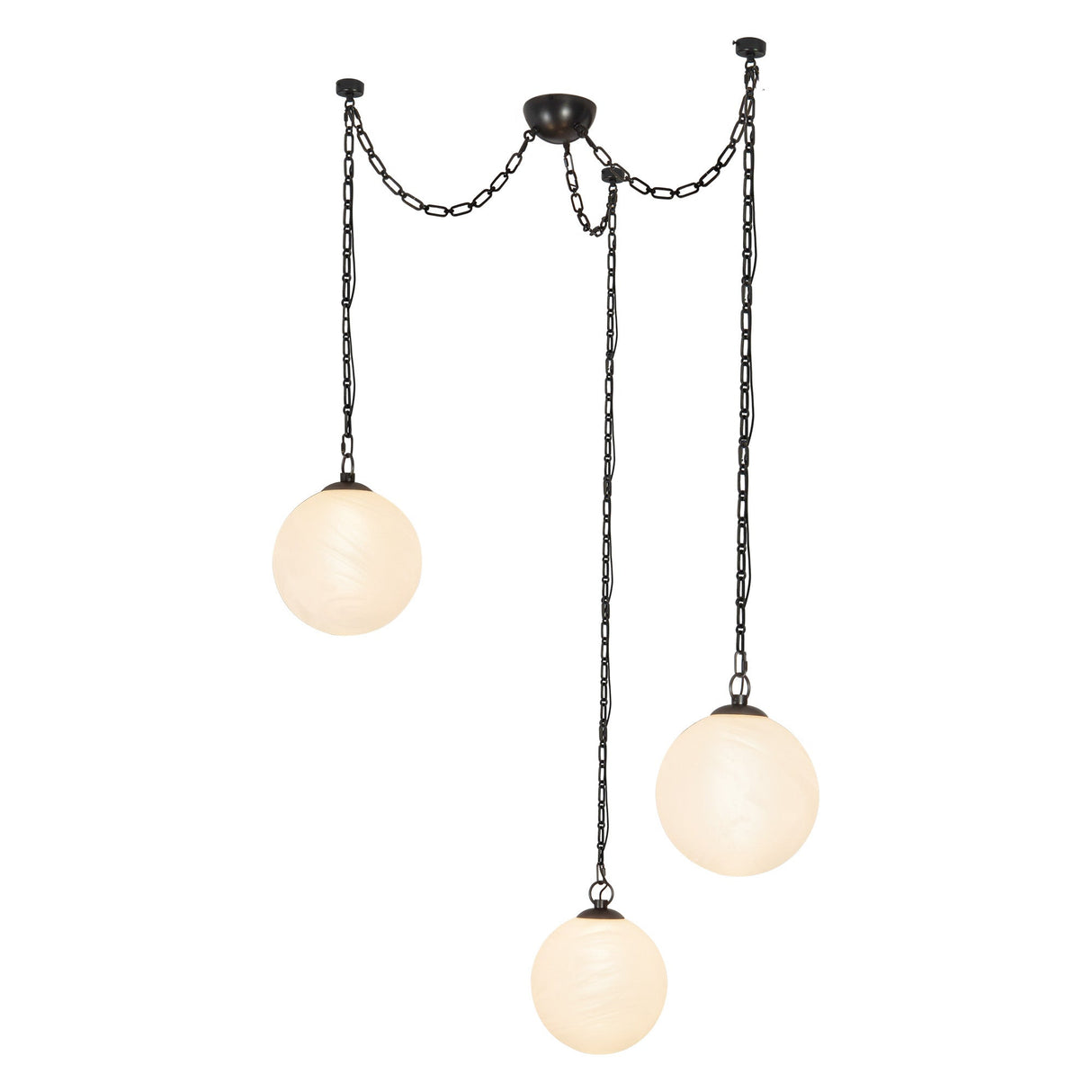 Alora Petra 12-in 3-Head Chandelier