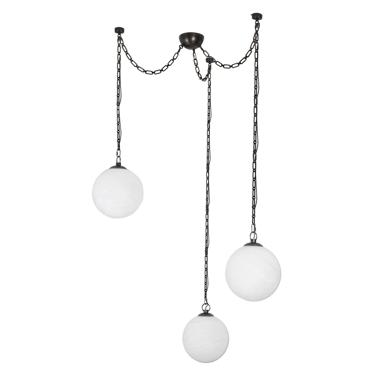 Alora Petra 12-in 3-Head Chandelier