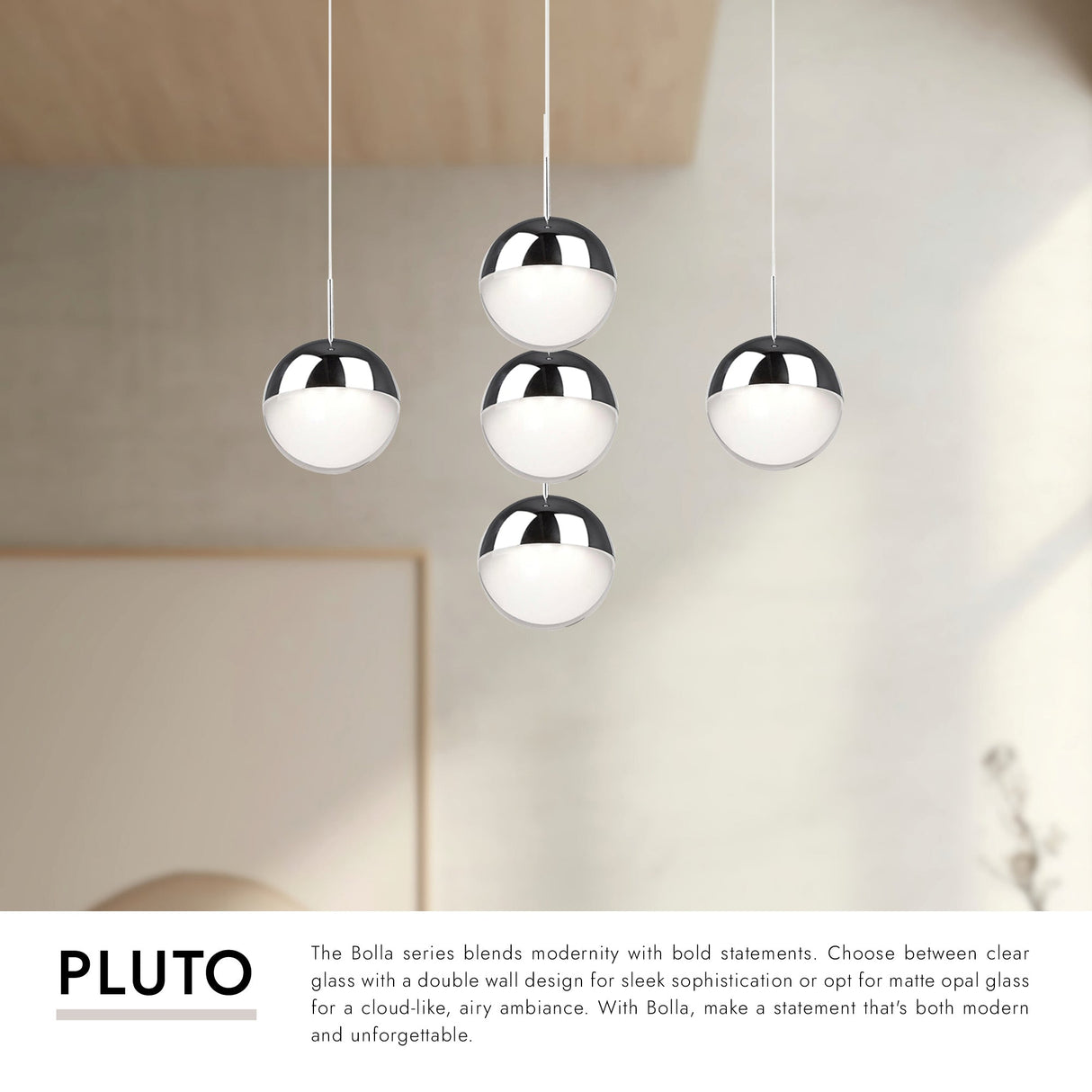 Kuzco Pluto 4-in 5 Head Multi Pendant