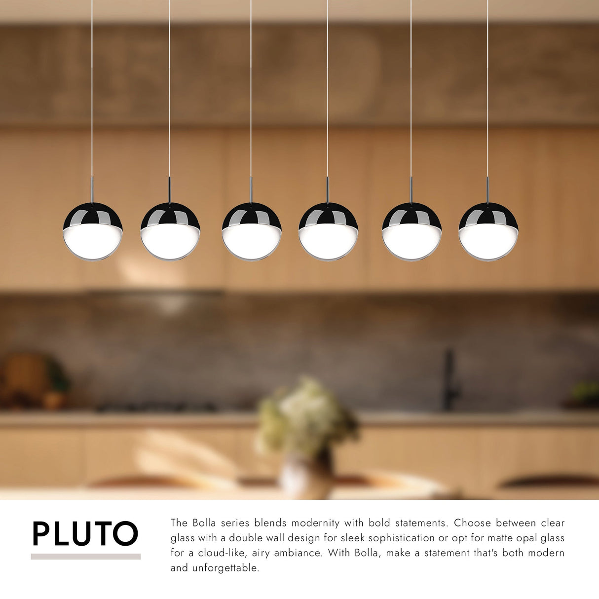 Kuzco Pluto 4-in 6 Head Multi Pendant