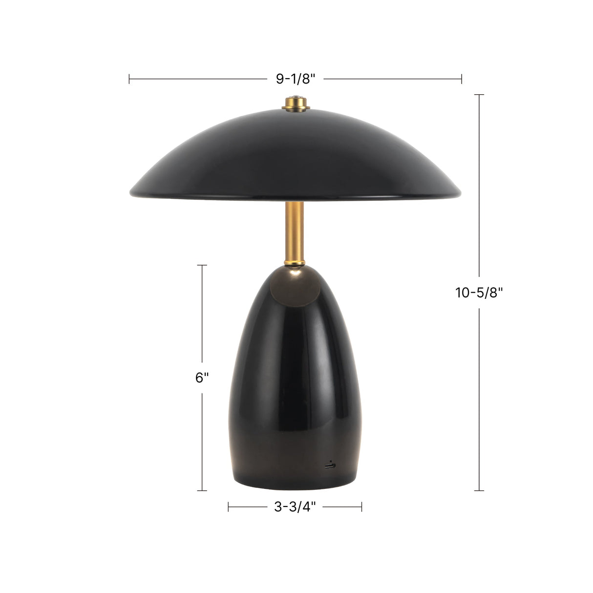Alora Mood Poppy 9-in Table Lamp