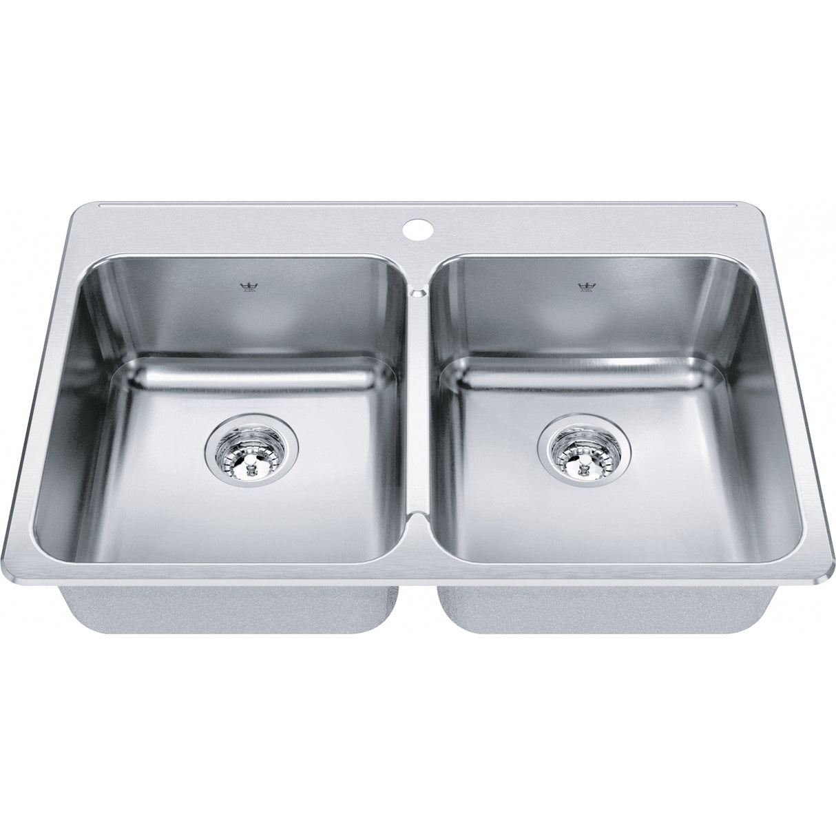 Steel Queen Drop In Sink QDLA2233-8-1