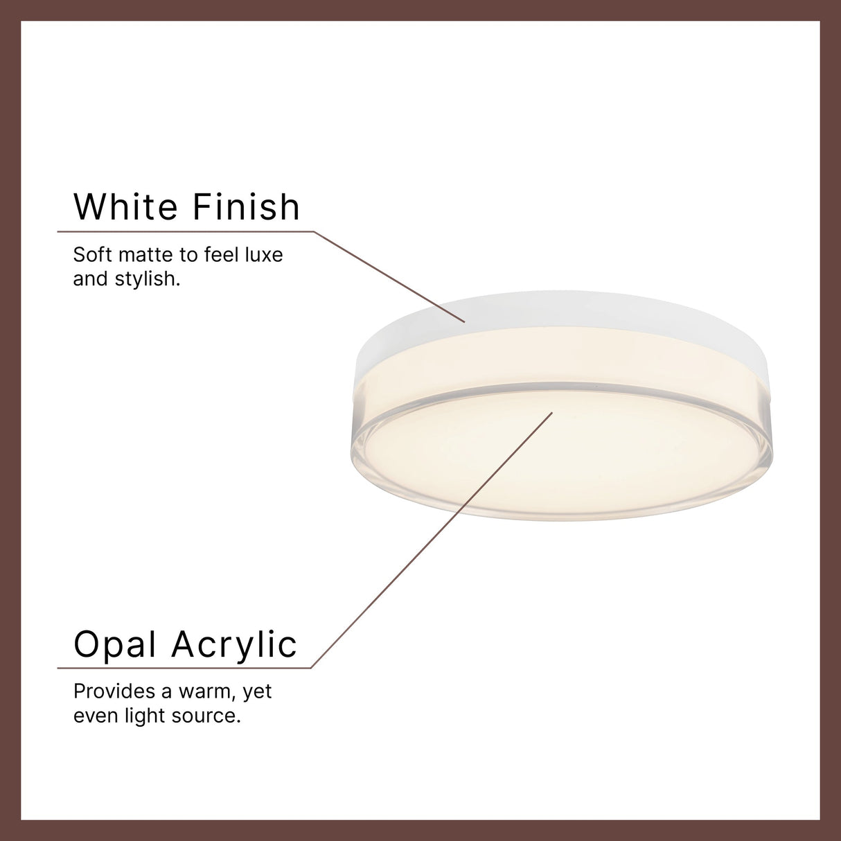 Kuzco Vibe Quara 7-in Flush Mount