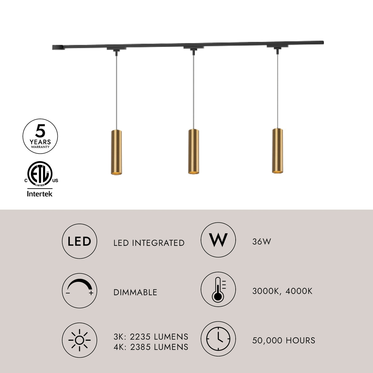 Kuzco Trilo Ceiling Kit - Remuda 3-Head