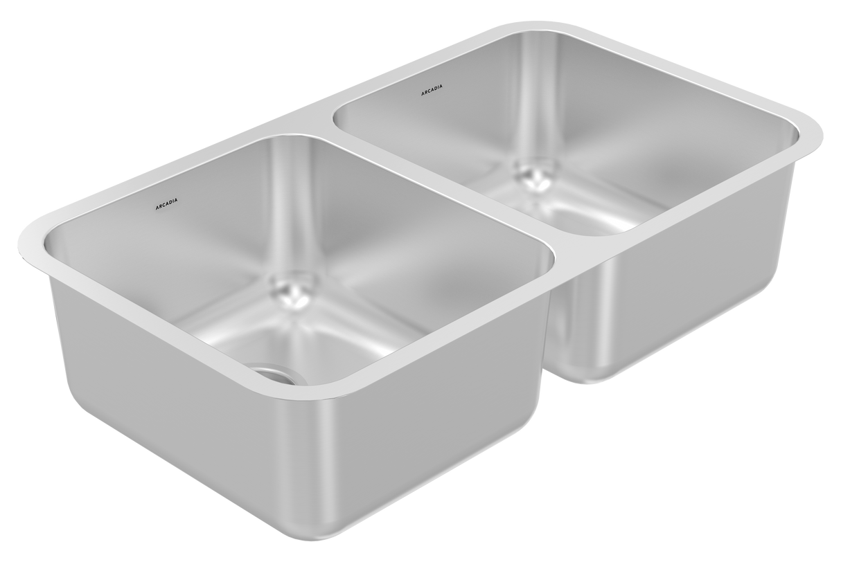 Revo U 31" 50/50 Double Sink TM, 18 Gauge, R50, Single Box