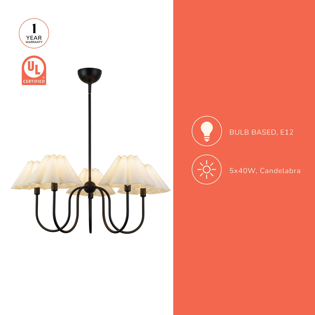 Alora Mood Rosemary 31-in Chandelier