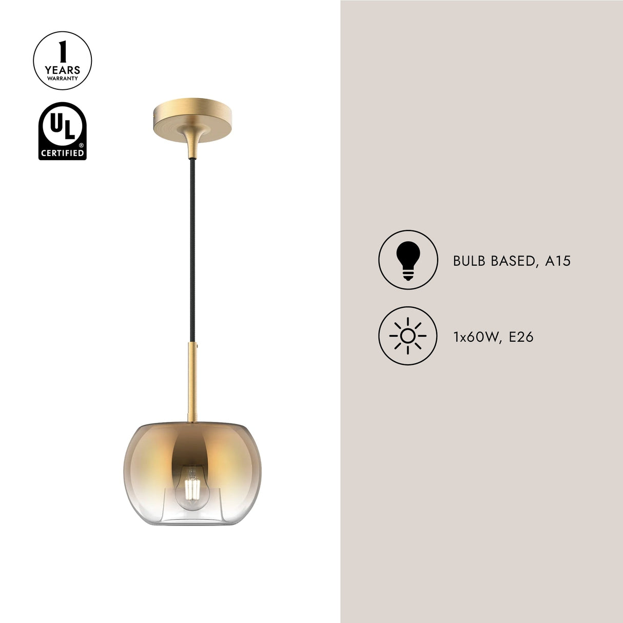 Kuzco Samar 8-in Pendant
