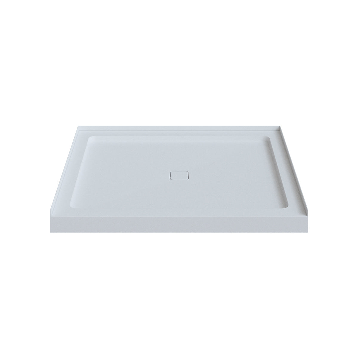 Efrain 48x36 Acrylic Shower Base (Alcove) Center Drain 3 Flanges