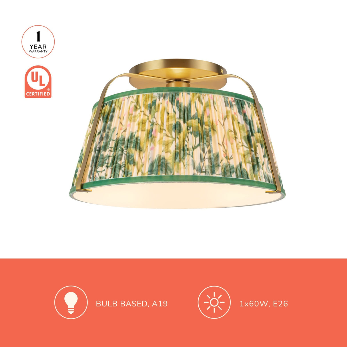 Alora Mood Scout 13-in Semi-Flush Mount