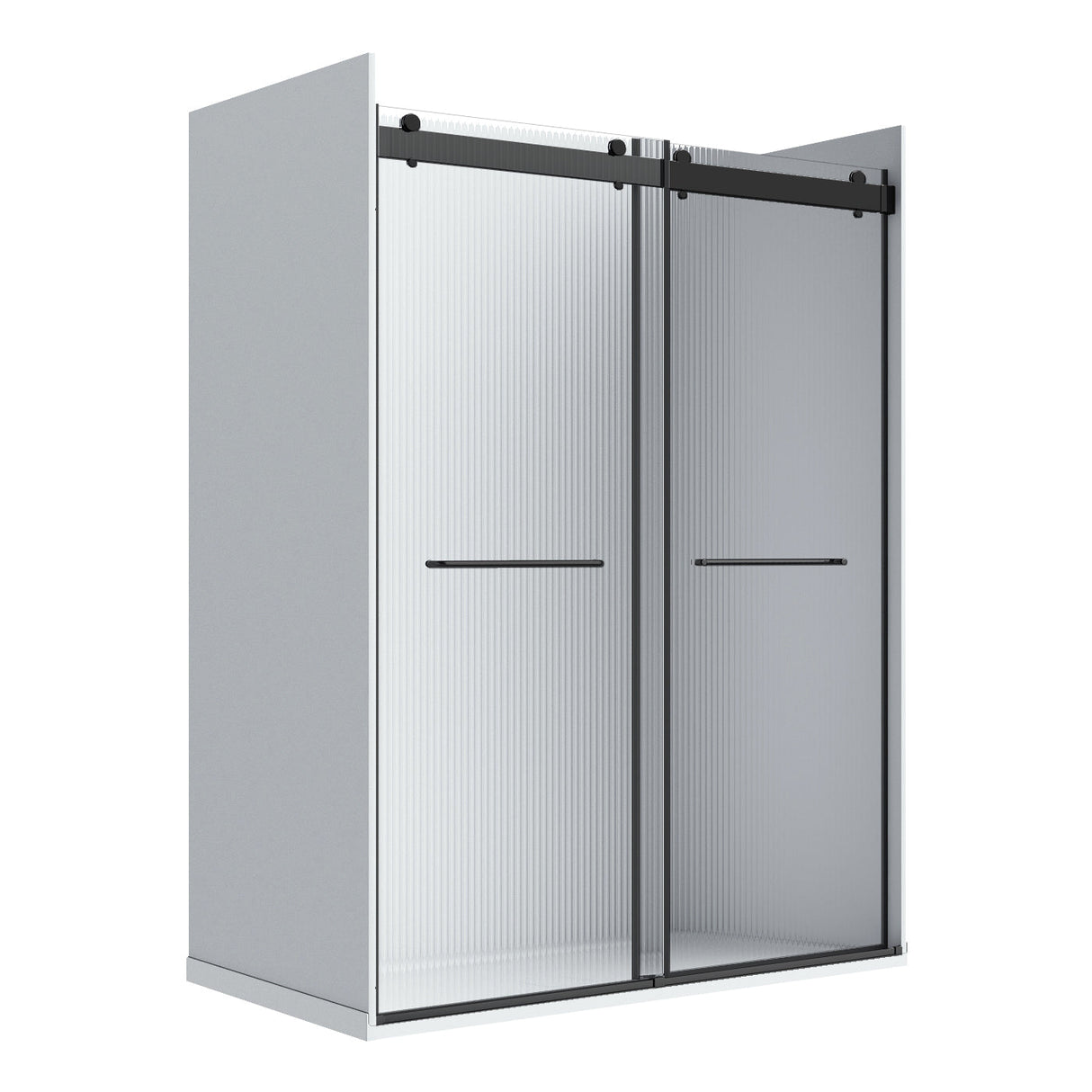 Flora 60 Fluted Glass - Black