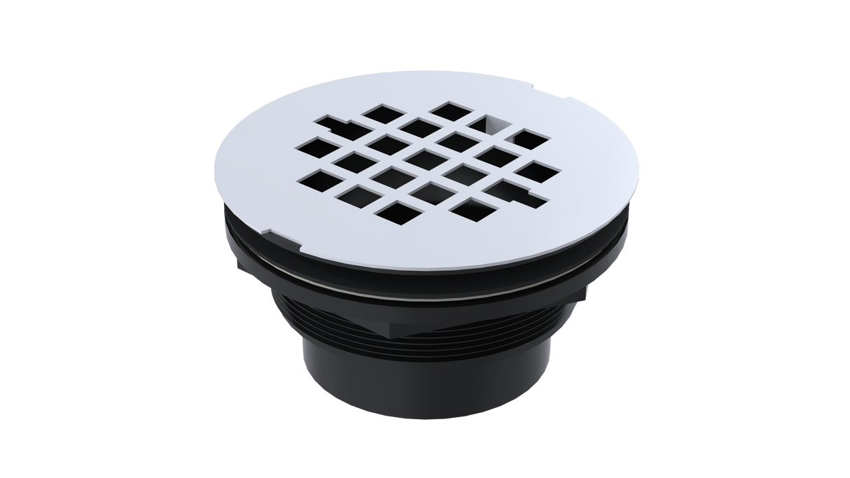 ABS Shower Drain with 2" Outlet for use with Molded Bases (SD20)