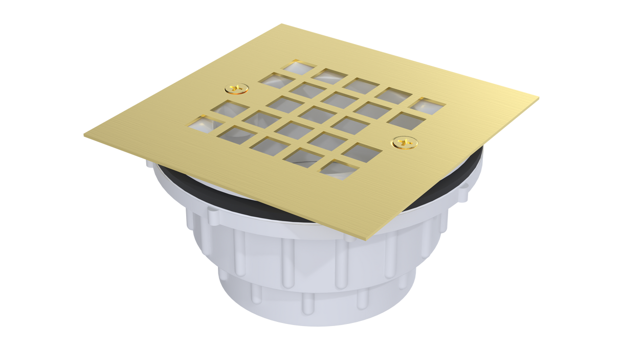PVC Testable Shower Drain with 2" Outlet for use with Molded Bases (SD355T)