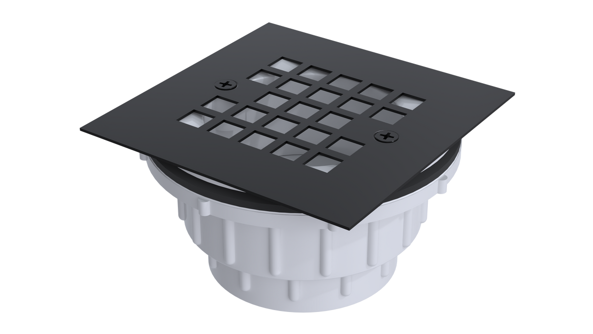 PVC Testable Shower Drain with 2" Outlet for use with Molded Bases (SD355T)