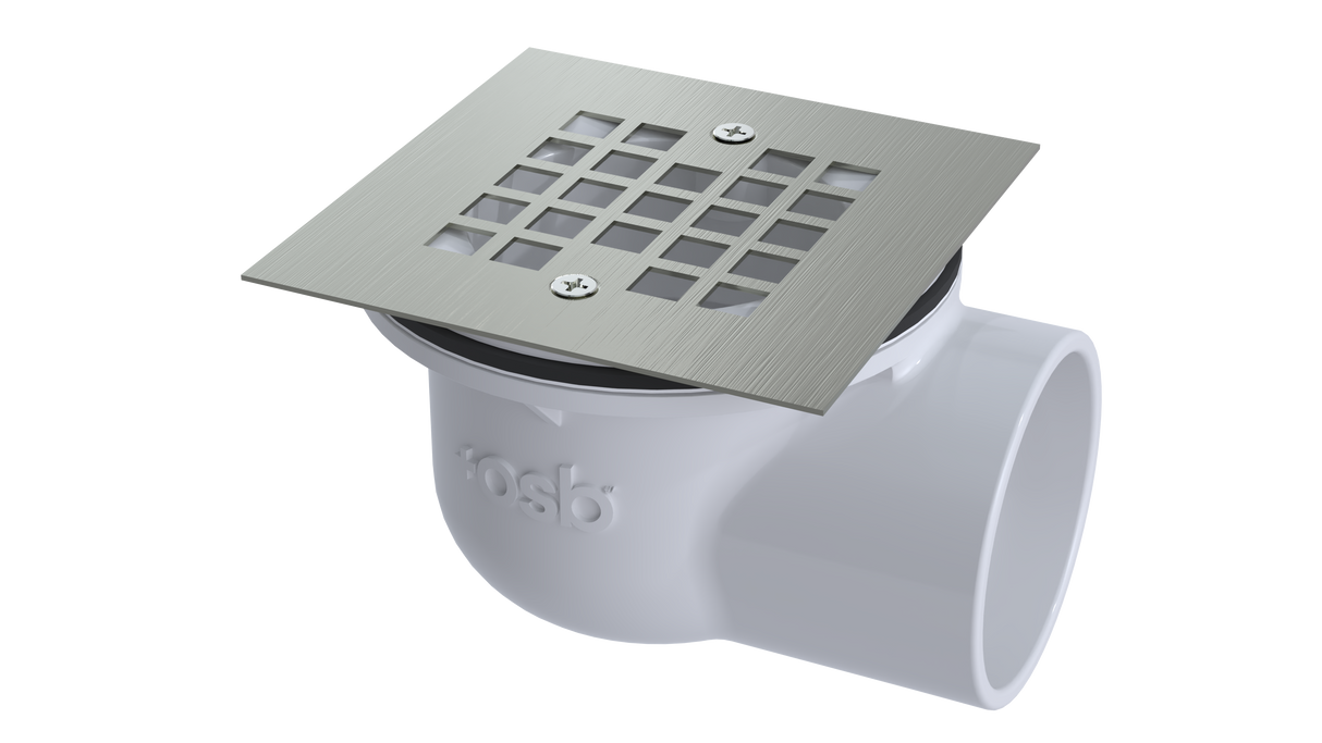 PVC Shower Drain with 2" Outlet for use with Molded Bases (SD356)