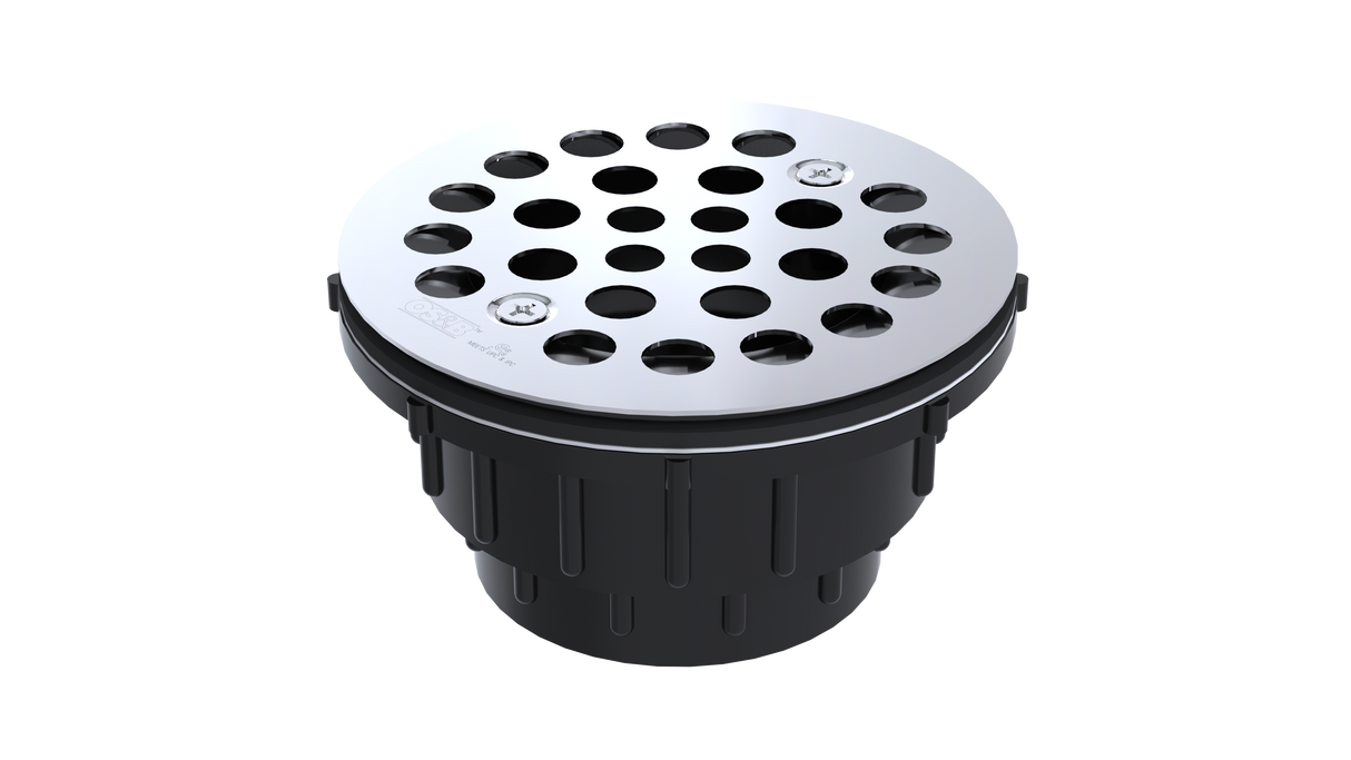ABS Testable Shower Drain with 2" Outlet for use with Molded Bases (SD35T)
