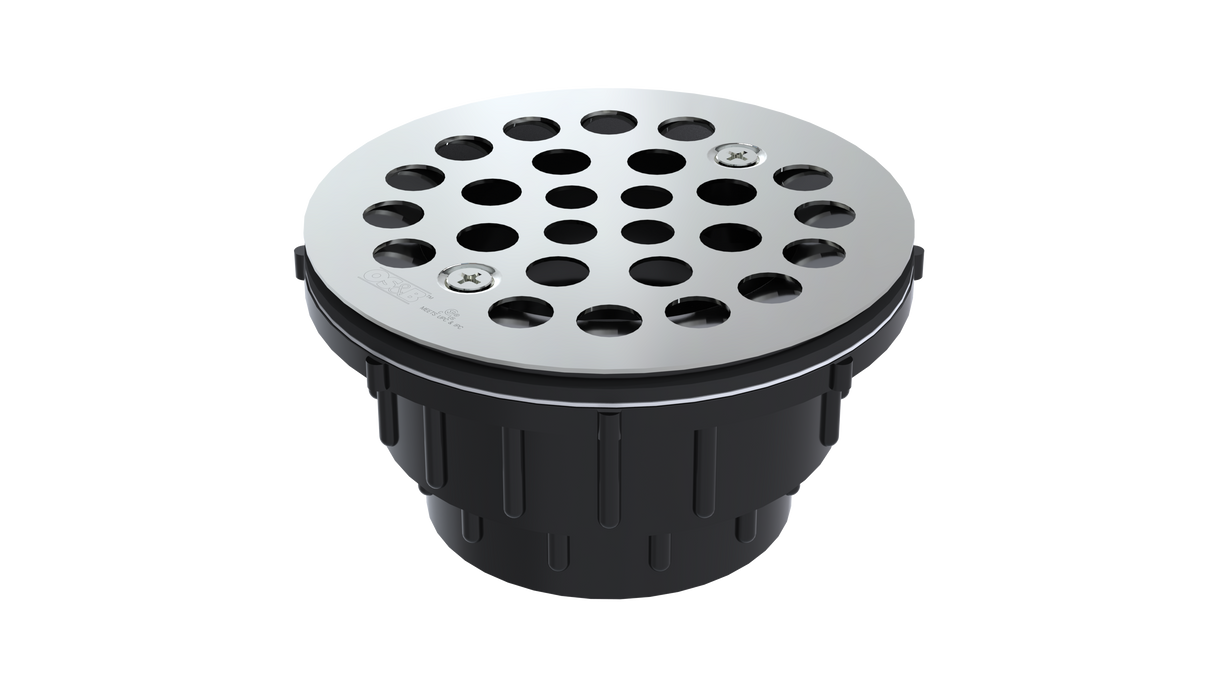 ABS Testable Shower Drain with 2" Outlet for use with Molded Bases (SD35T-SS)