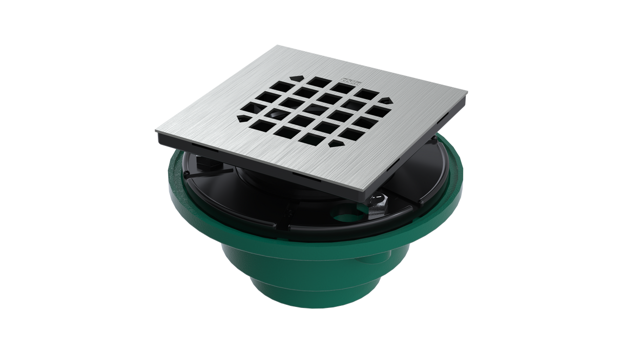 Cast Iron Shower Drain with 2" Outlet for use with Tile Bases (SD447)