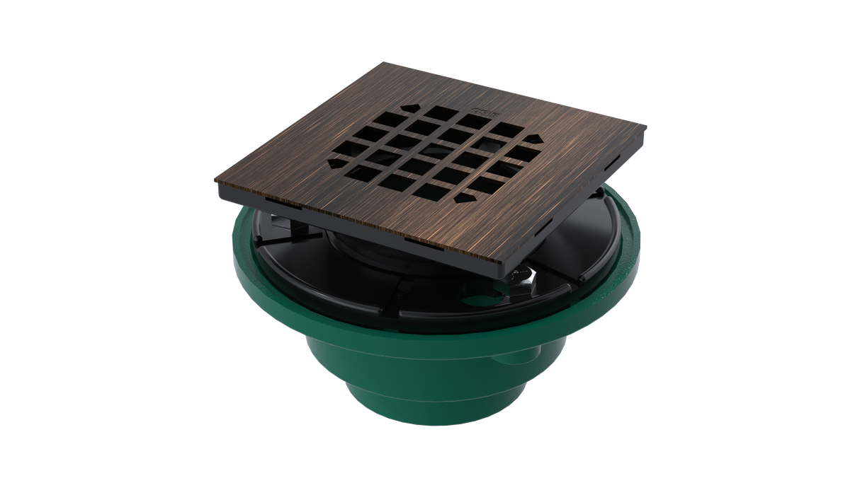 Cast Iron Shower Drain with 2" Outlet for use with Tile Bases (SD447)