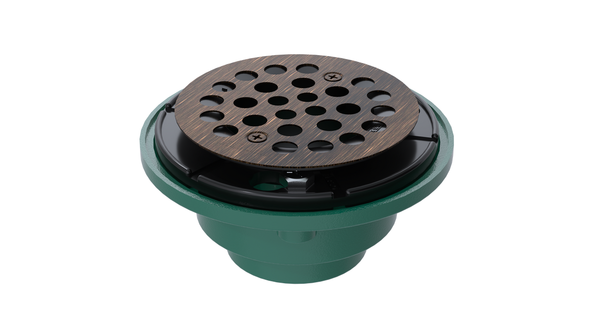 Cast Iron Shower Drain with 1-1/2" Outlet for use with Tile Bases (SD456)