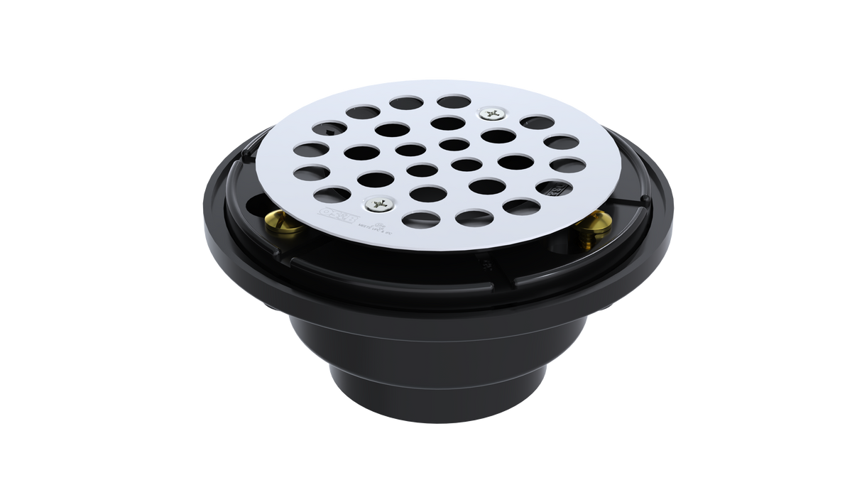 ABS Testable Shower Drain with 2" Outlet for use with Tile Bases (SD45T)