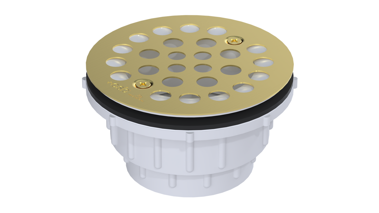 PVC Shower Drain with 2" Outlet for use with Molded Bases (SD5135)