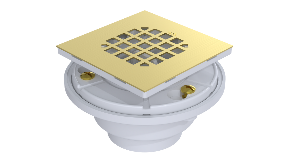 PVC Testable Shower Drain with 2" Outlet for use with Tile Bases (SD5144T)