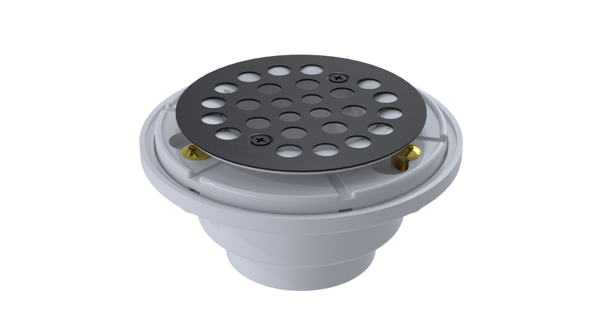 PVC Shower Drain with 2" Outlet for use with Tile Bases (SD5145)