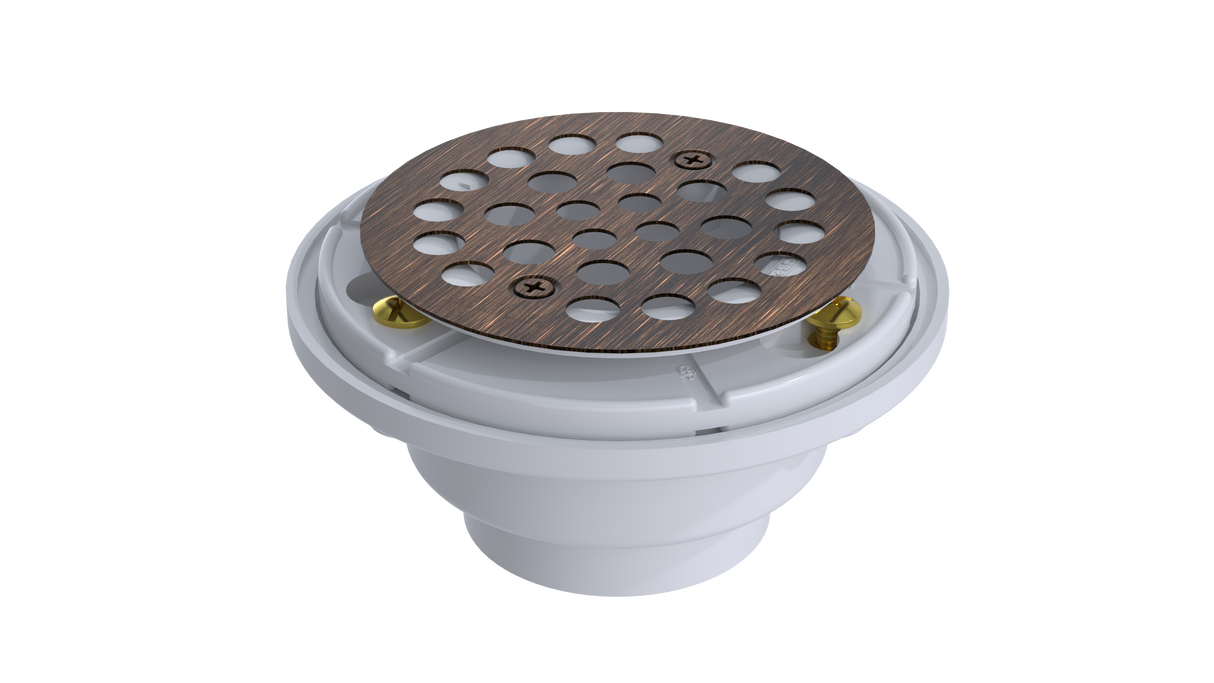 PVC Shower Drain with 2" Outlet for use with Tile Bases (SD5145)