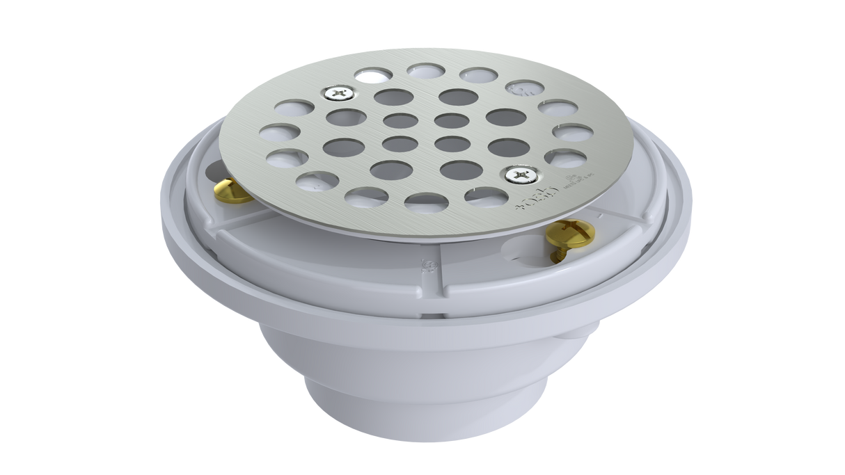 PVC Testable Shower Drain with 2" Outlet for use with Tile Bases (SD5145T)
