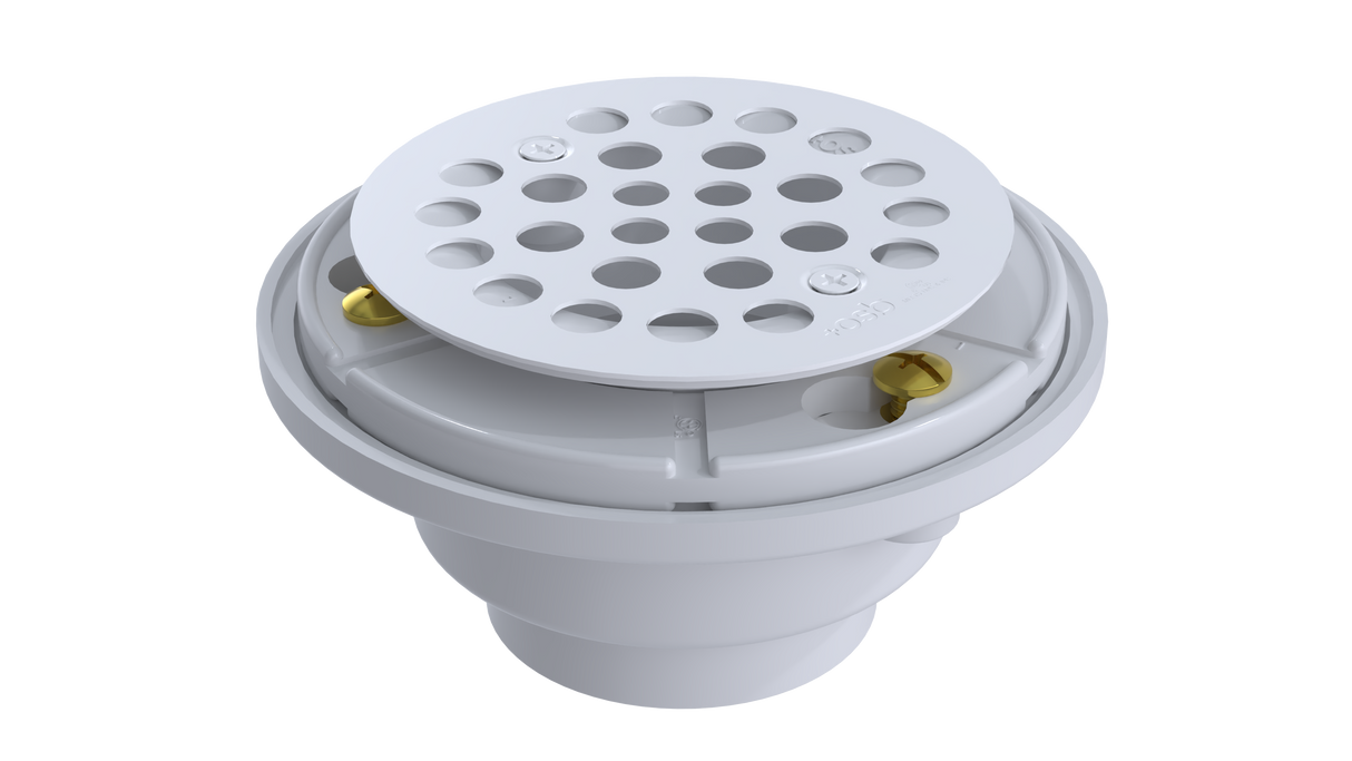 PVC Testable Shower Drain with 2" Outlet for use with Tile Bases (SD5145T)