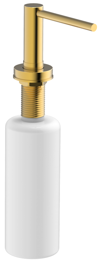 Soap Dispenser Gold Stainless Steel Soap Dispenser with 350ml Plastic Bottle