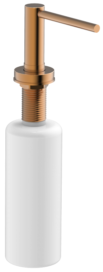 Soap Dispenser Gold Stainless Steel Soap Dispenser with 350ml Plastic Bottle