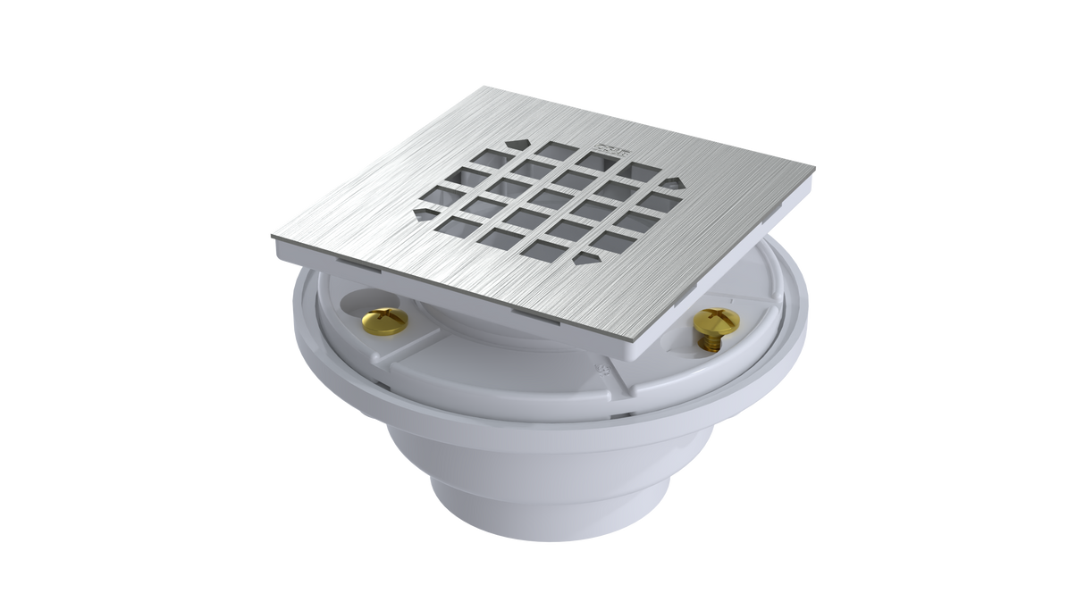 PVC Shower Drain with 2" Outlet for use with Tile Bases (SDS5144)