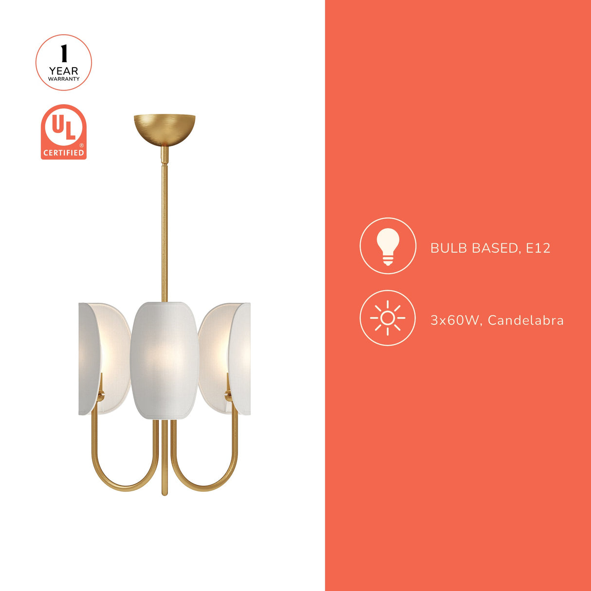 Alora Mood Seno 15-in Chandelier