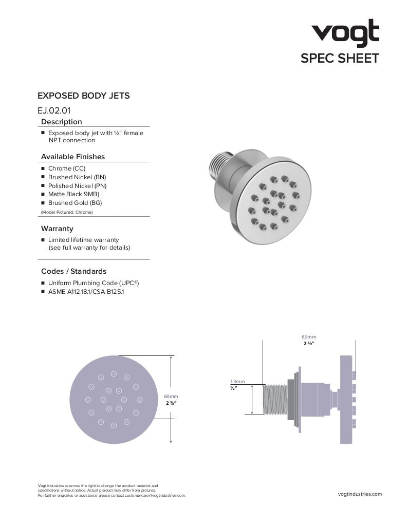 CARINTHIA 3-WAY TH SHOWER KIT WITH BODY JETS