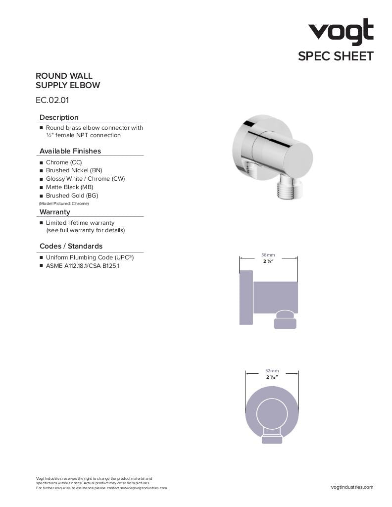 Vogt Drava 2-Way Thermostatic Shower System - image 8