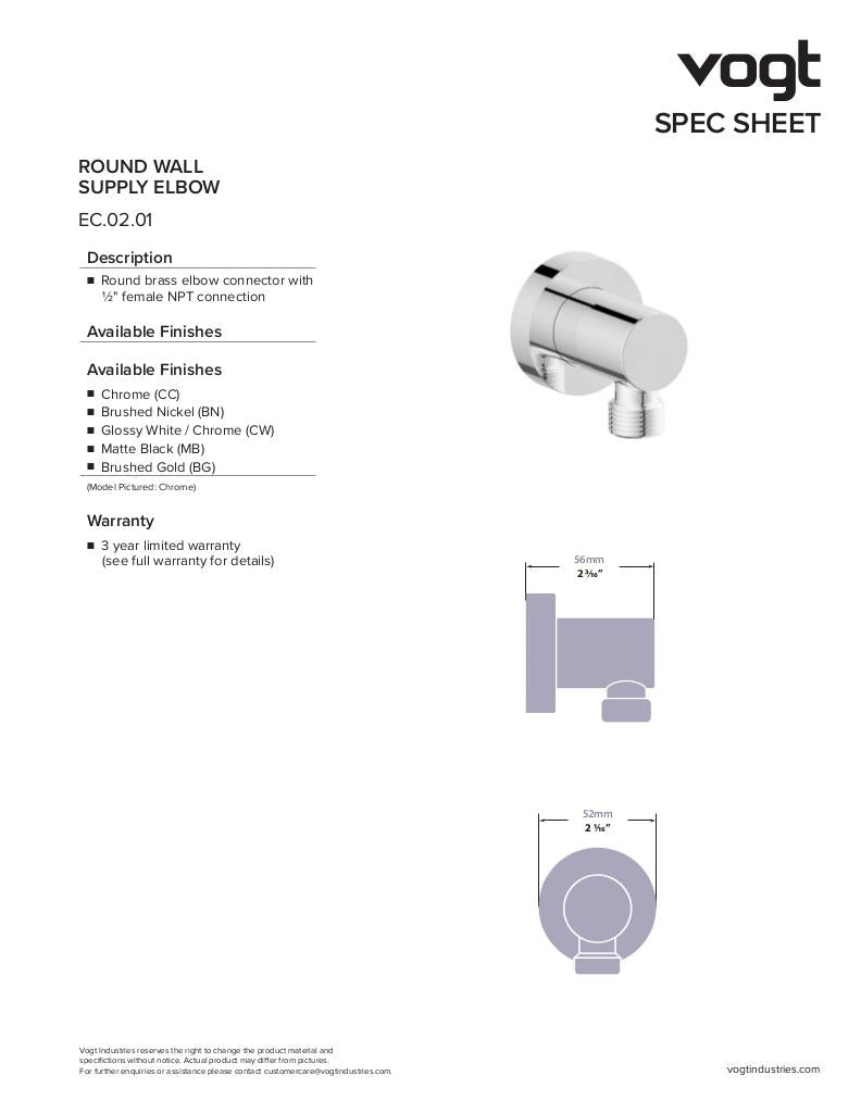 Vogt Worgl 3-Way Thermostatic Shower Kit with Body Jets - image 7