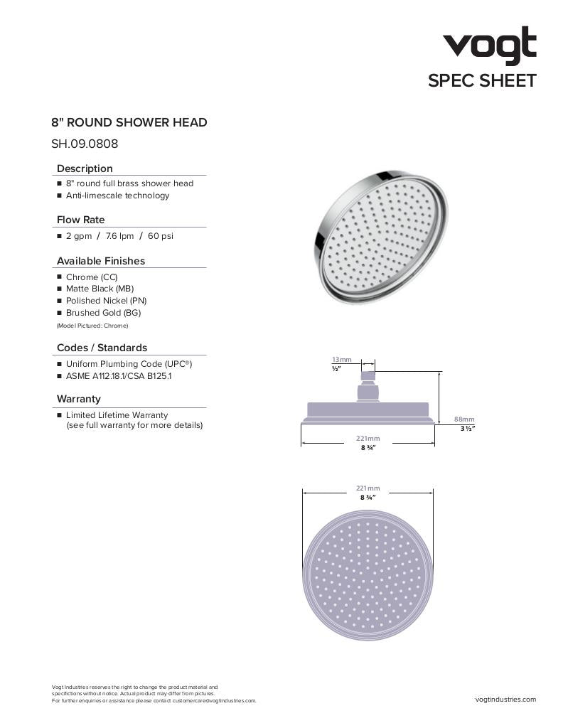 Vogt Zehn 3-Way Thermostatic Shower Kit with Body Jets - image 6