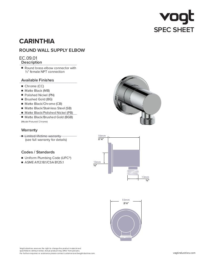 Vogt Zehn High-Flow Thermostatic Shower Kit with Body Jets - image 8