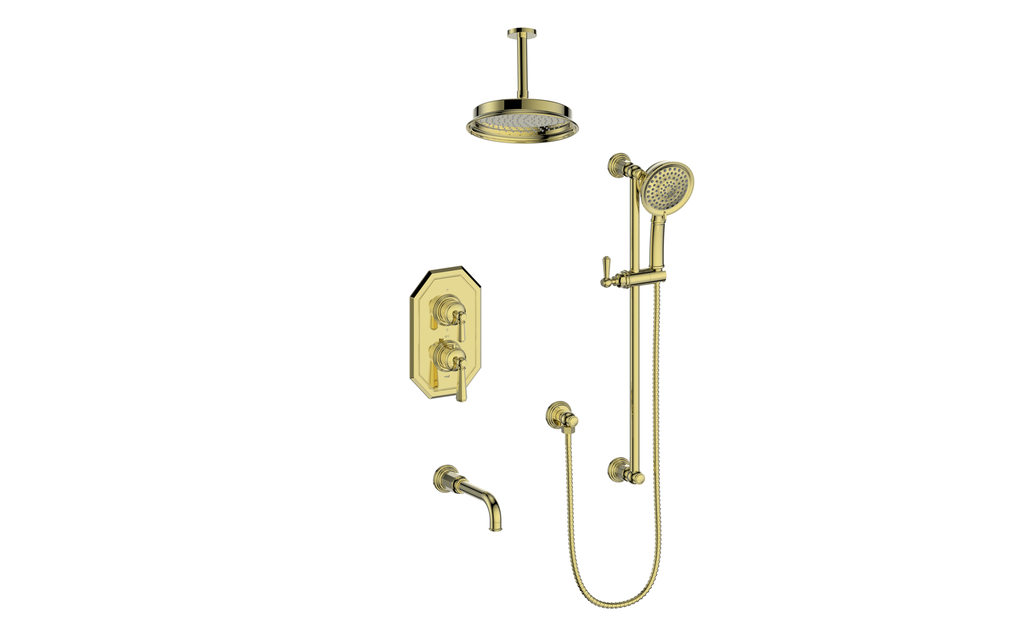 CARINTHIA 3-WAY TH SHOWER KIT WITH 6" CEILING ARM