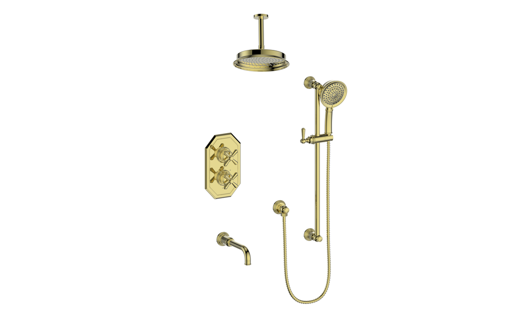 CARINTHIA 3-WAY TH SHOWER KIT WITH 6" CEILING ARM