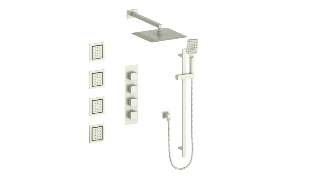 Vogt Kapfenberg High-Flow Thermostatic Shower Kit, Body Jets - image 11